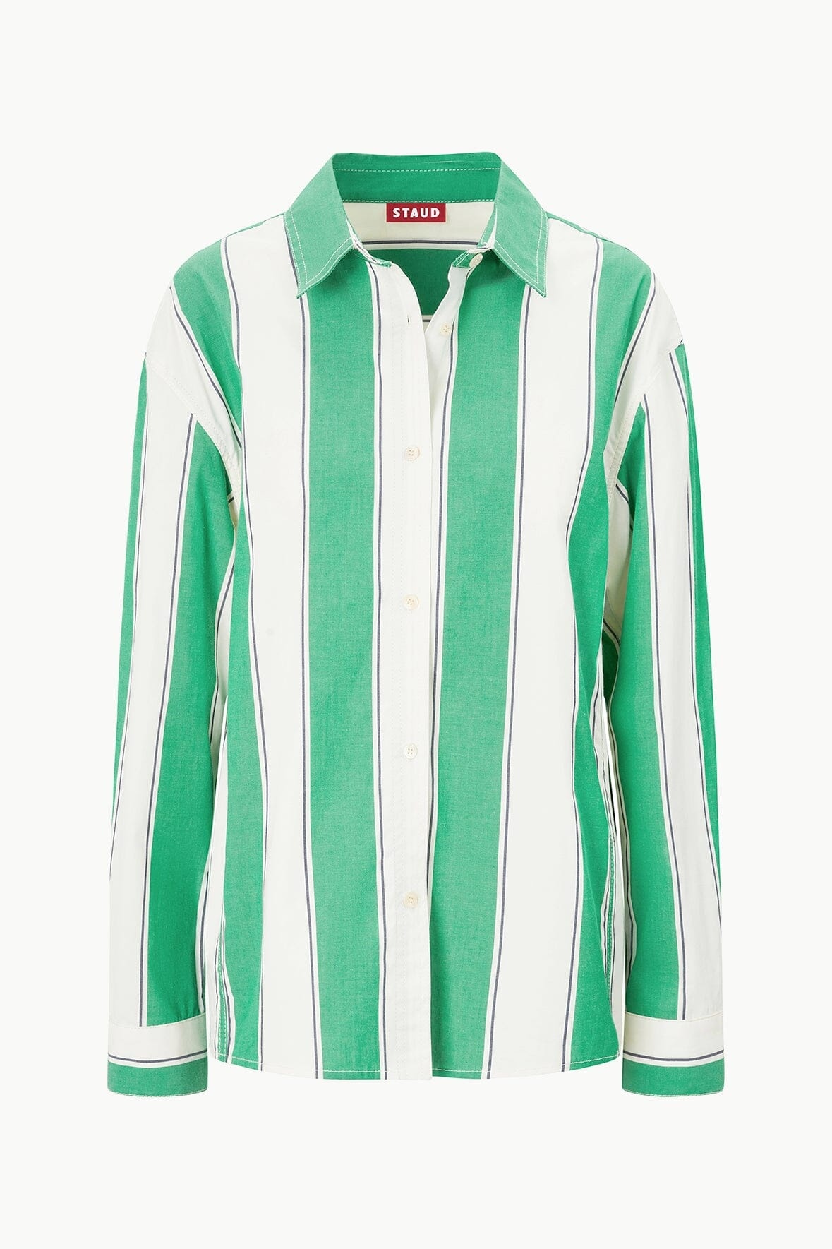 STAUD KELLY SHIRT BUNGALOW STRIPE - 1