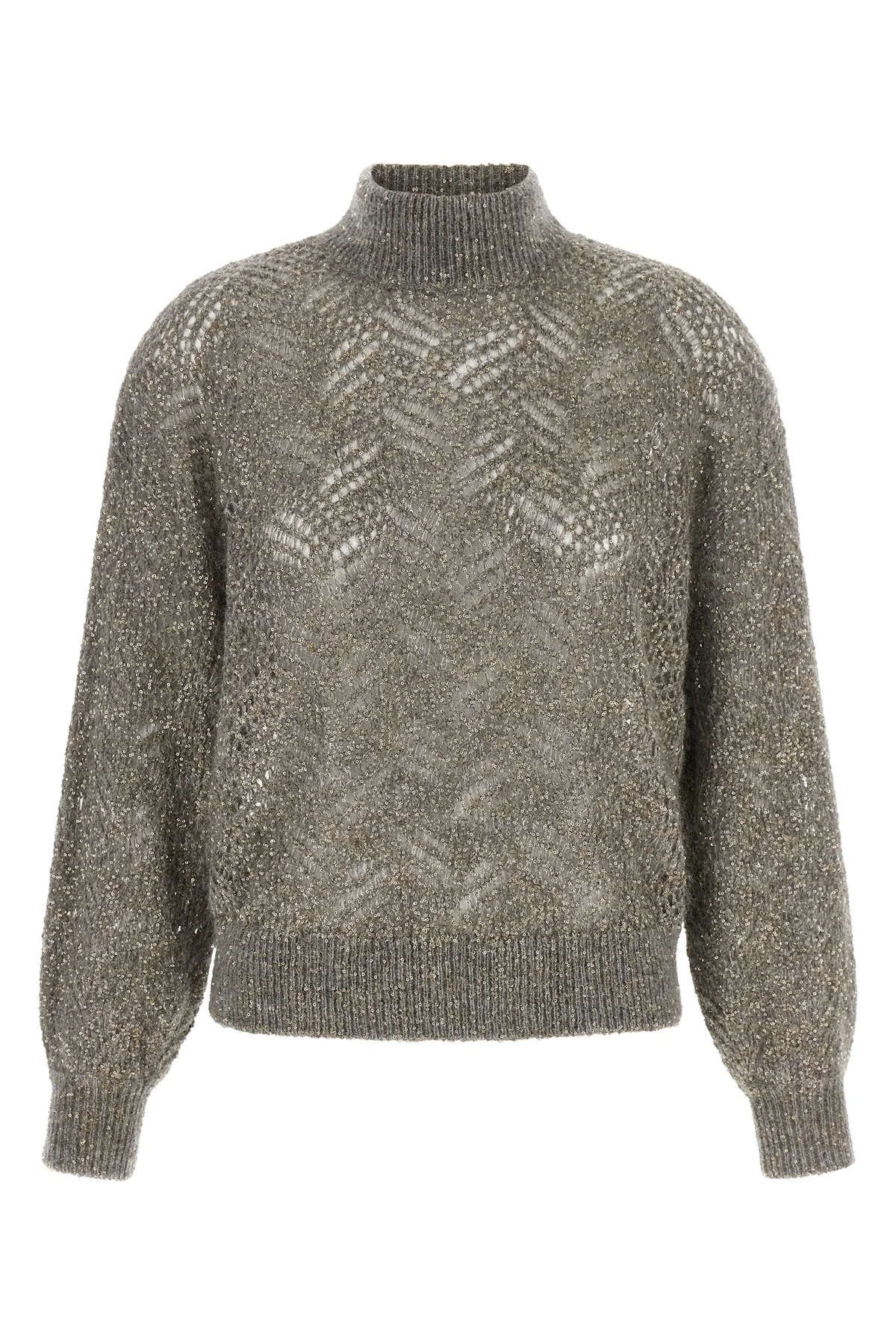 'Dazzling Abstract Leaf' Sweater - 1