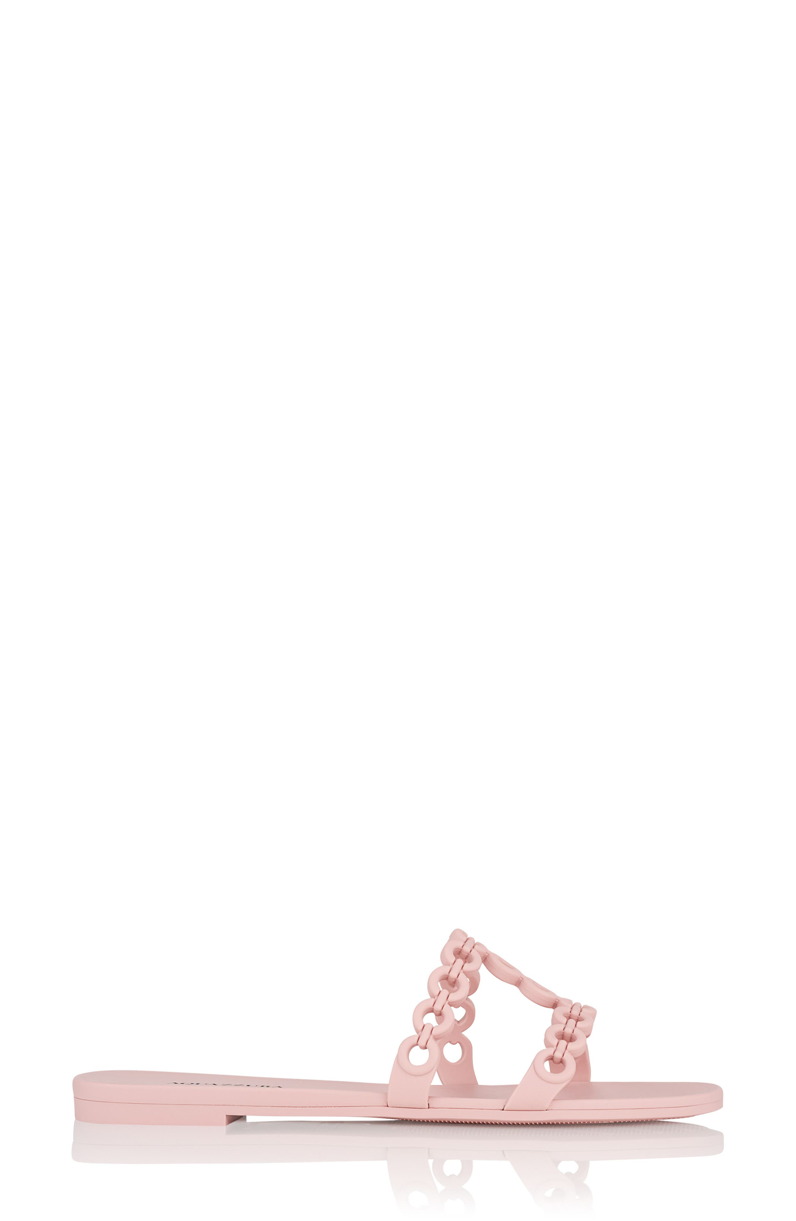Aquazzura Infinity Chain Jelly Slide Sandal in Mademoiselle Pink at Nordstrom - 3