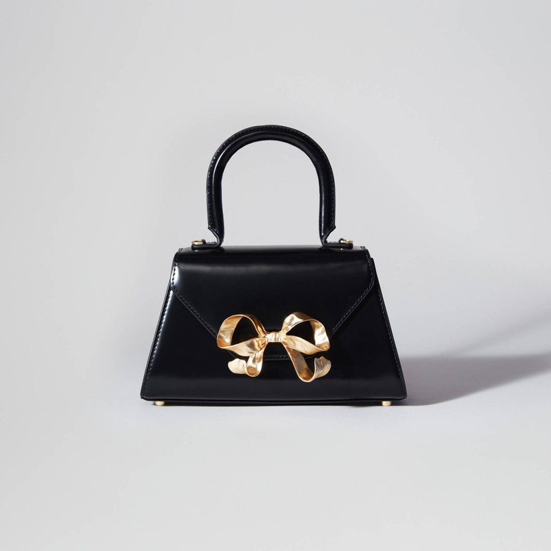 Black Bow Mini Envelope Bag 1