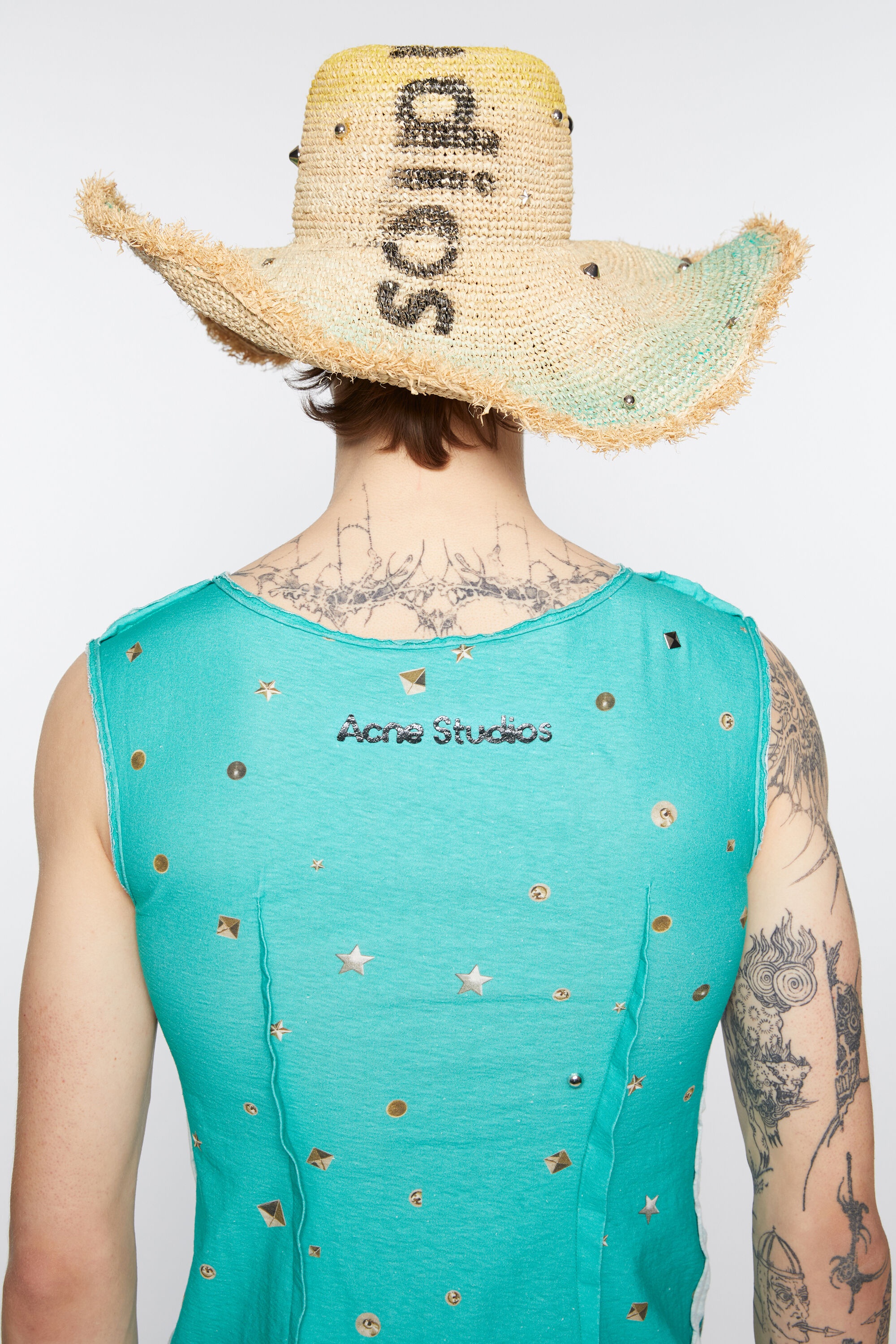 Printed tank top - Emerald green - 4