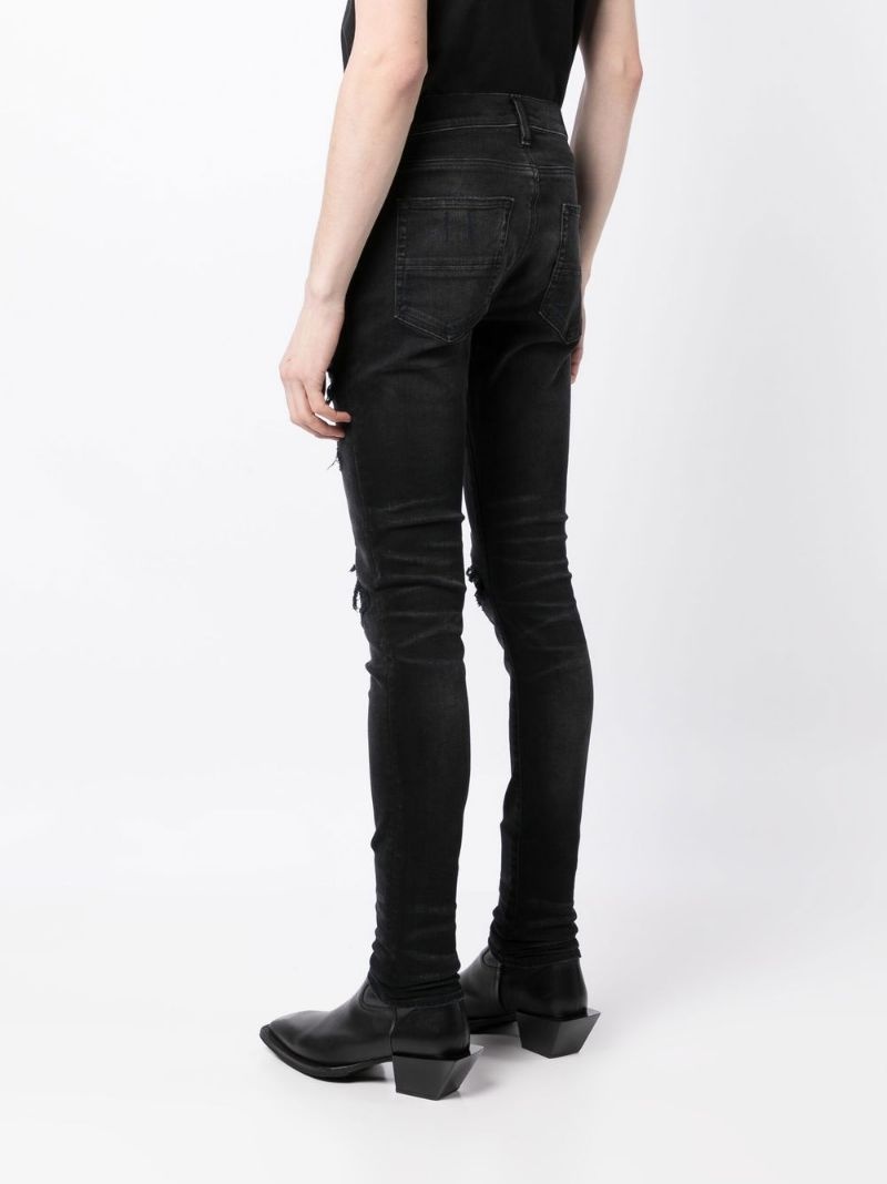 ripped-detail skinny jeans - 4