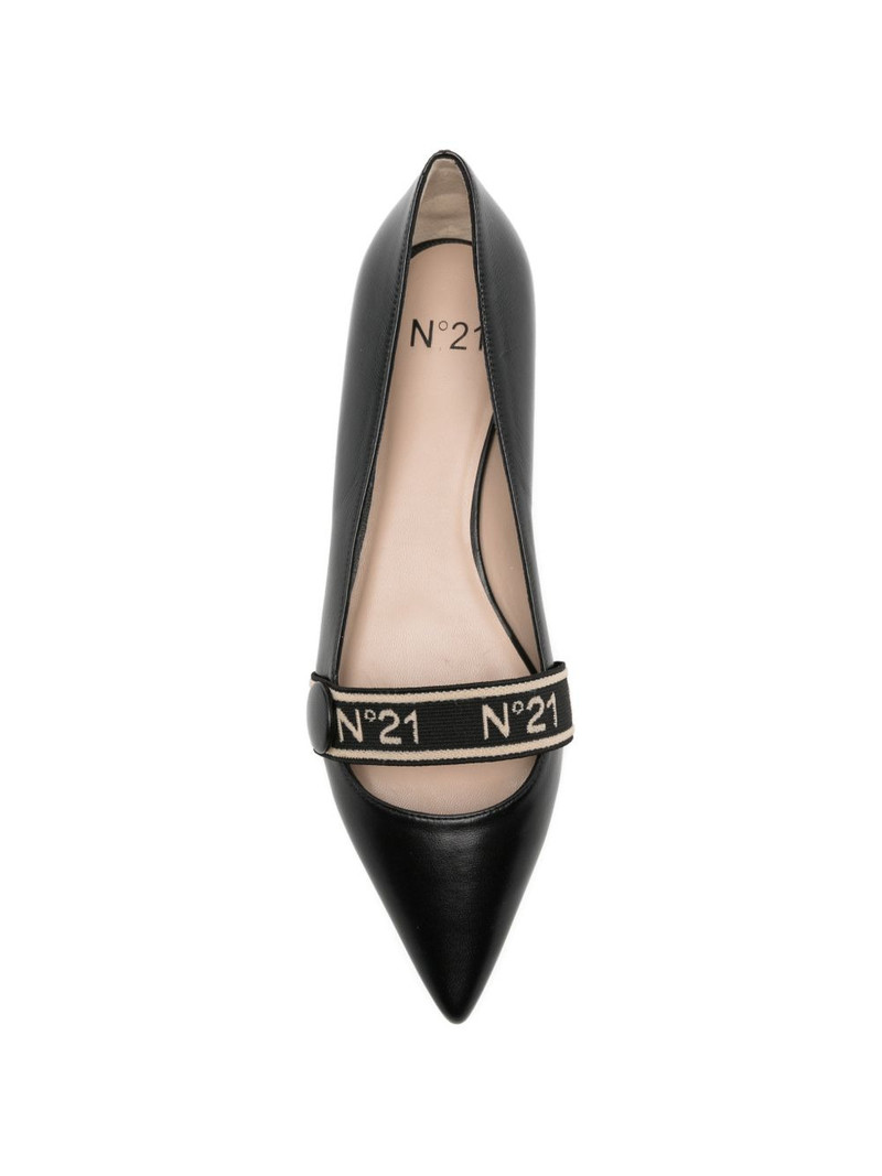 pointed strap flat pumps 4