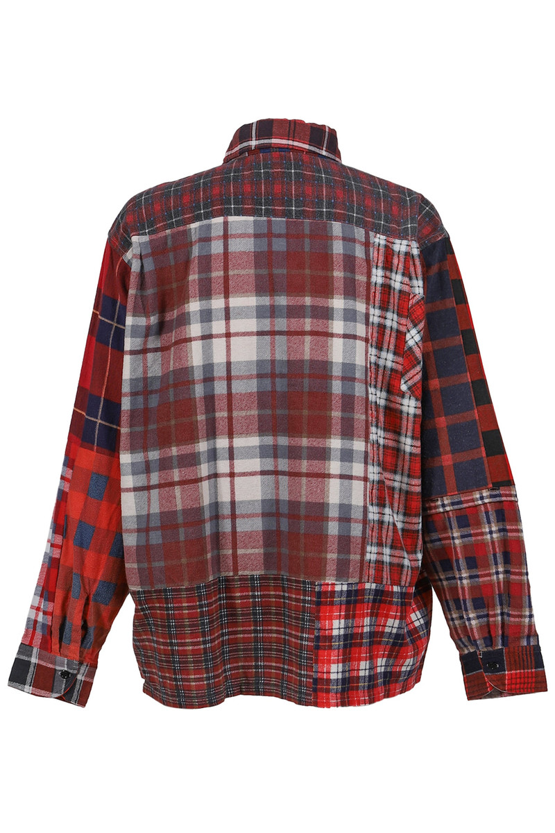 NEEDLES FLANNEL SHIRT -&gt; STRAIGHT HEM SHIRT / ASSORT outlook