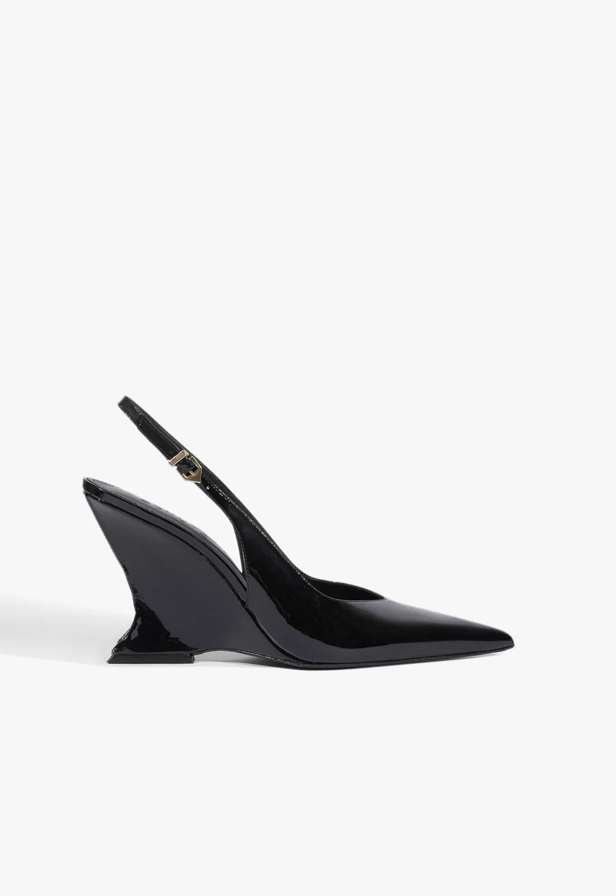 Siena Buckle Patent Leather Pump - 1
