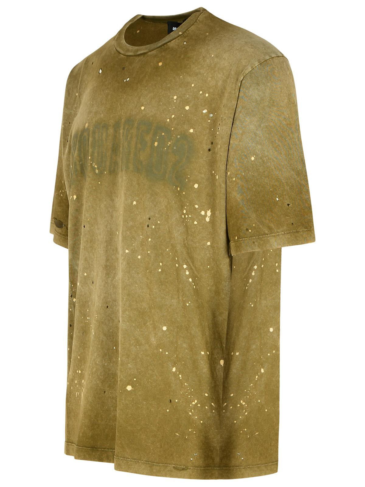 Dsquared2 Green Cotton T-Shirt Men - 2