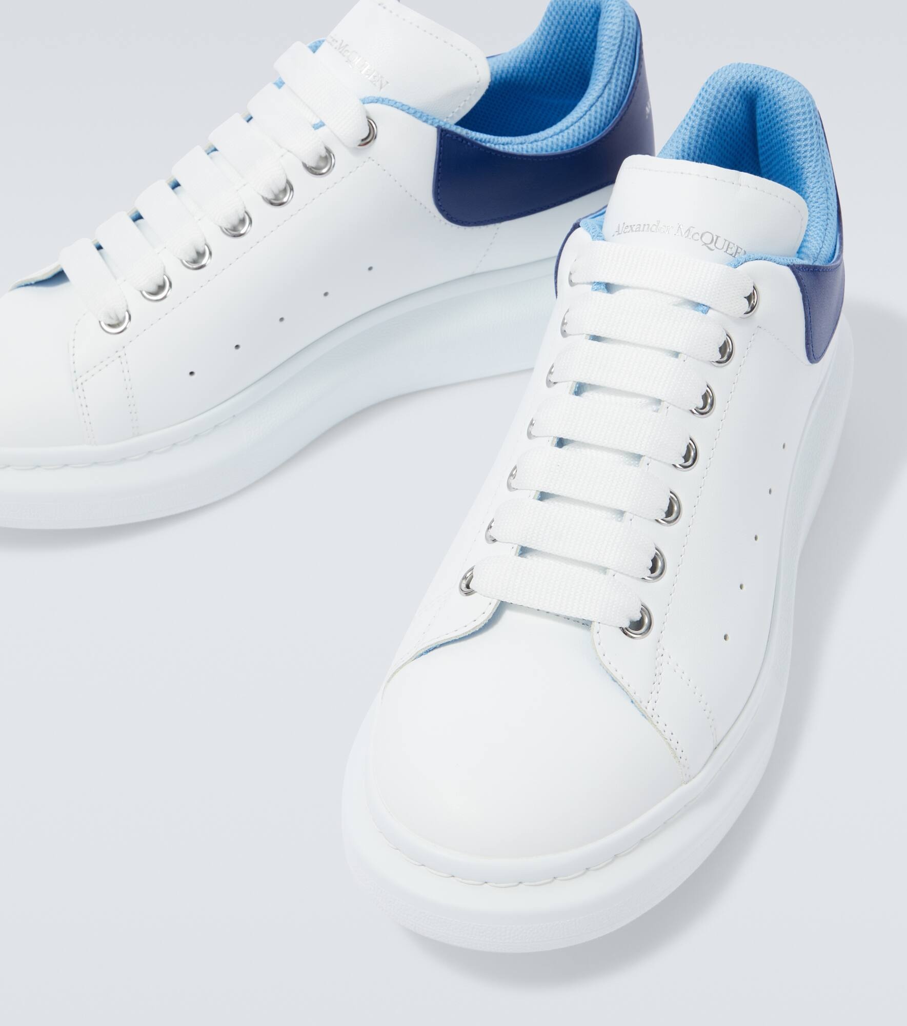 Oversized leather sneakers - 3