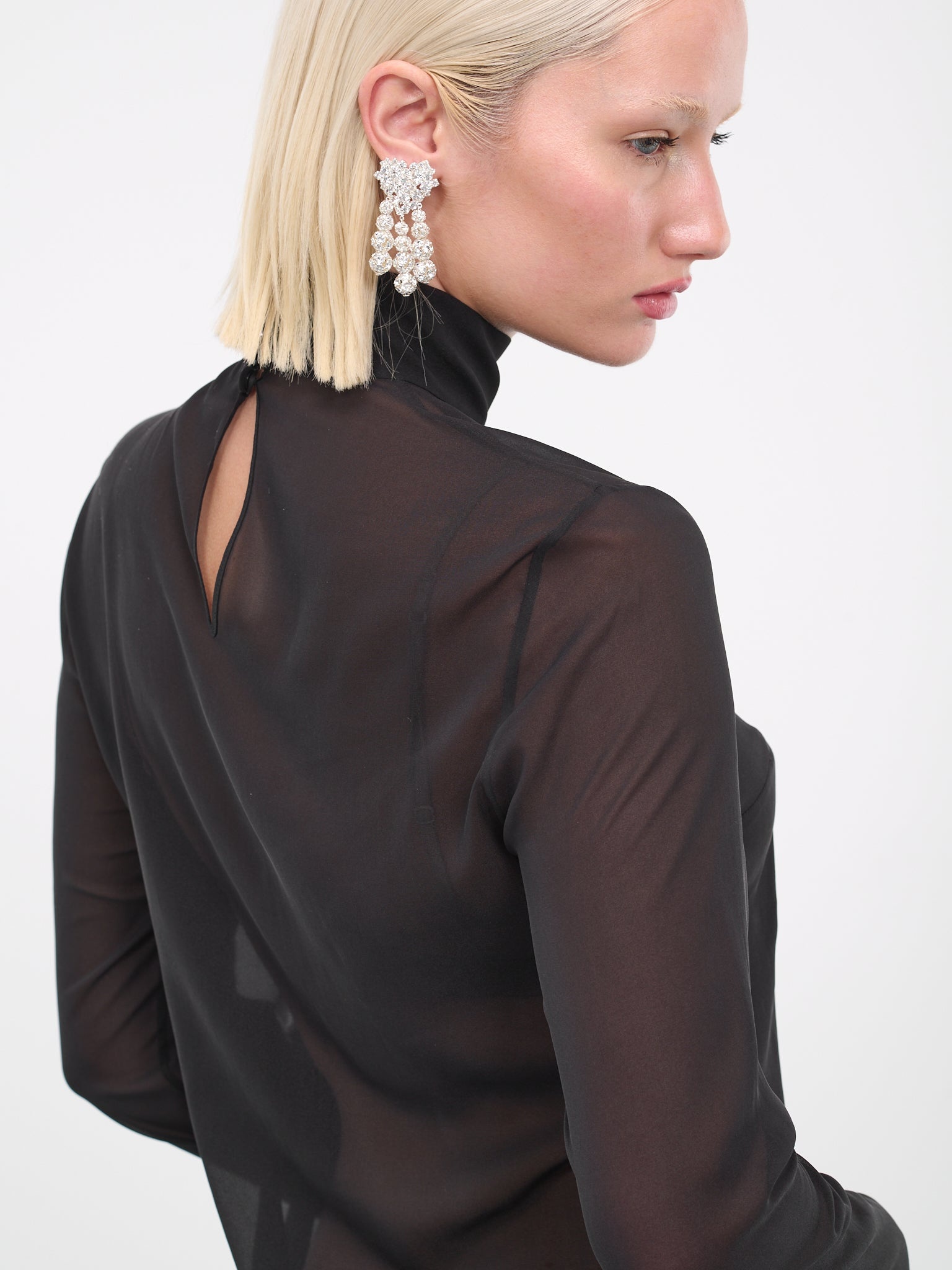 Sheer High Neck Top - 5