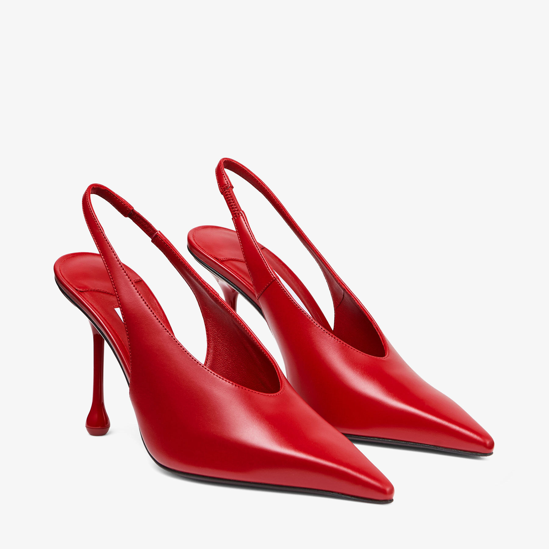 Isa 95
Ruby Red Leather Pumps - 3