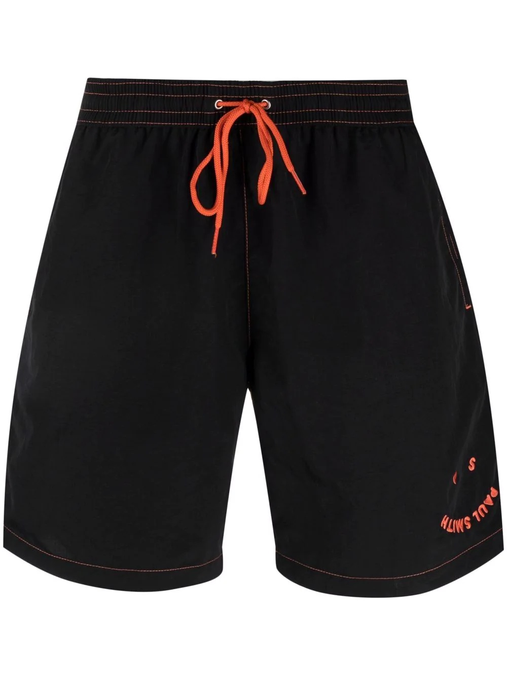 logo-embroidered swim shorts - 1