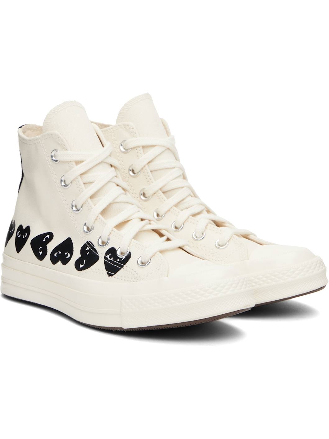 Beige Converse Edition Chuck 70 Multi Heart Sneakers - 4
