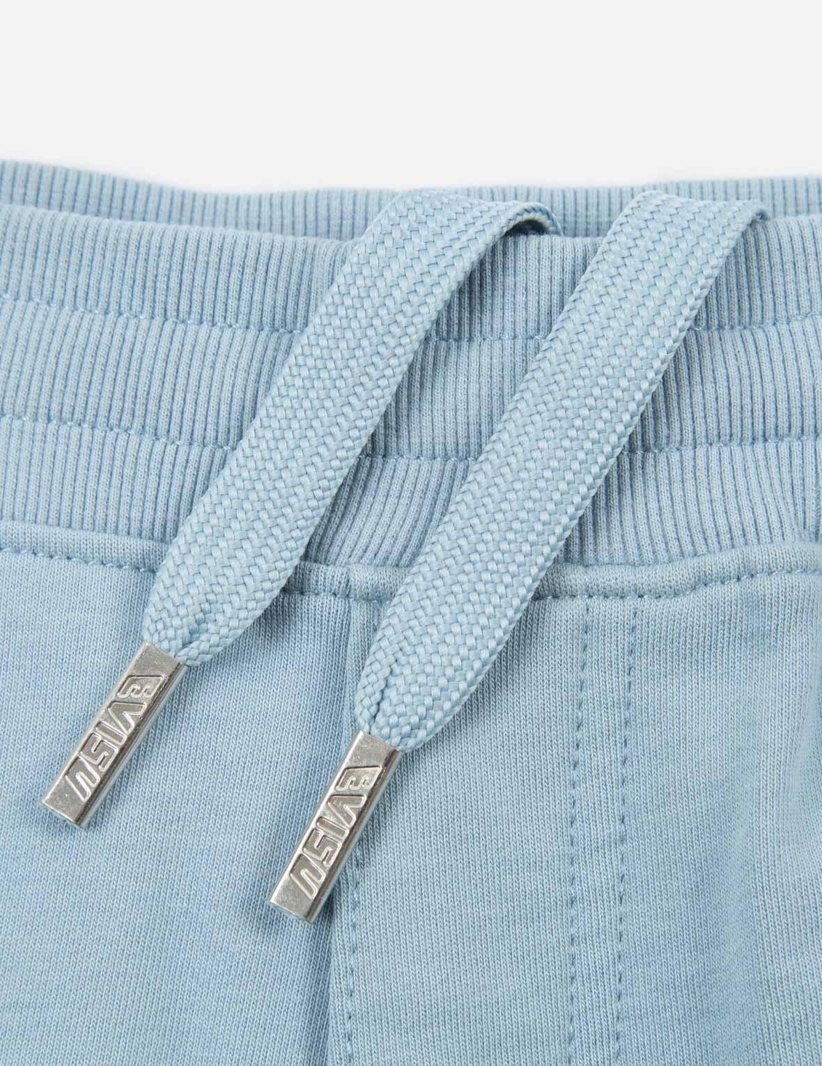 JAPANESE ART SEAGULL EMBROIDERED SWEAT SHORTS - 8