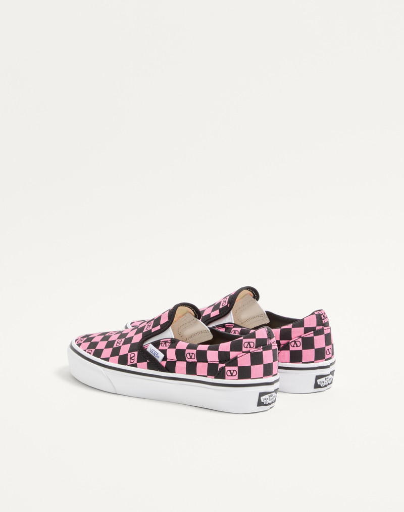 Valentino VALENTINO GARAVANI AND VANS SLIP-ON SNEAKER IN FABRIC WITH VLOGO CHECKERBOARD PRINT outlook