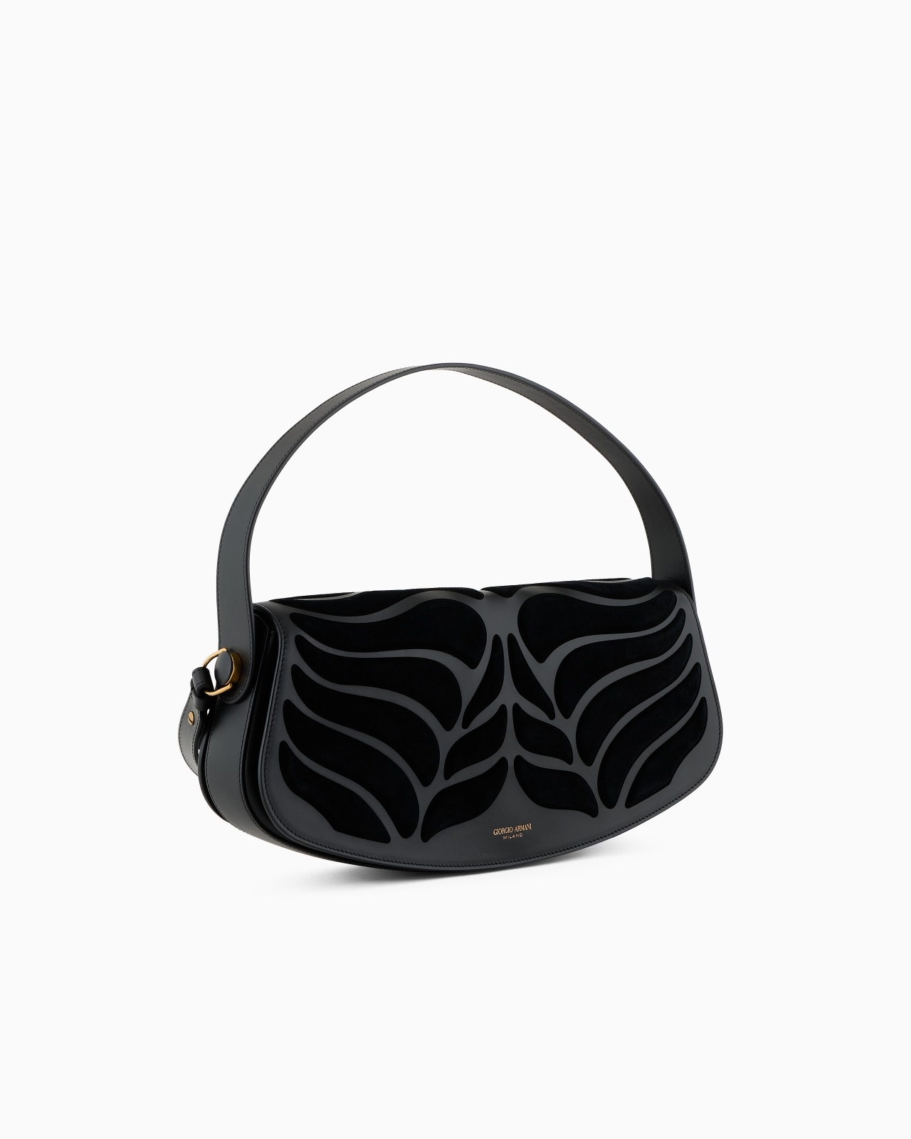 LEATHER HANDBAG WITH SUEDE INLAYS - 2