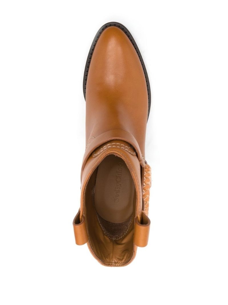 Hana braid-detail ankle boots - 6