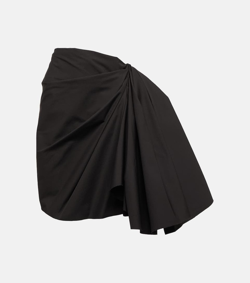 Gathered taffeta miniskirt 1