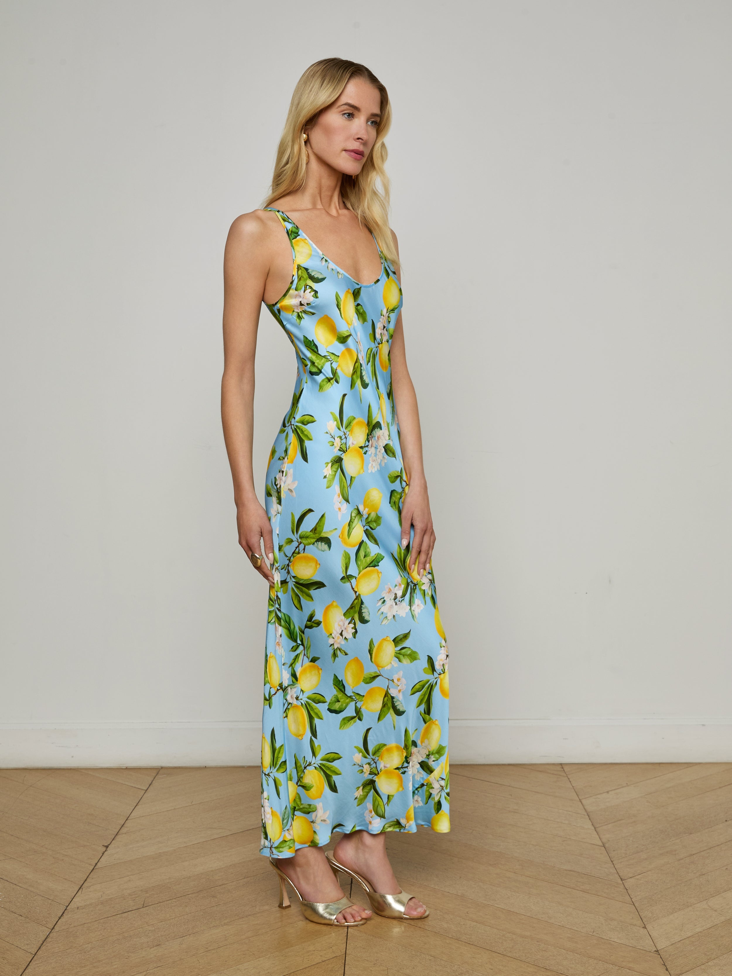 Akiya Satin Maxi Dress - 3