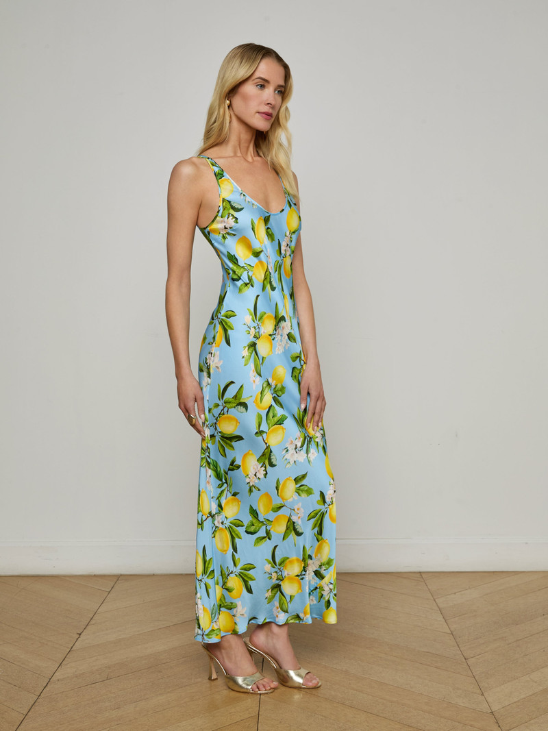 Akiya Satin Maxi Dress 3