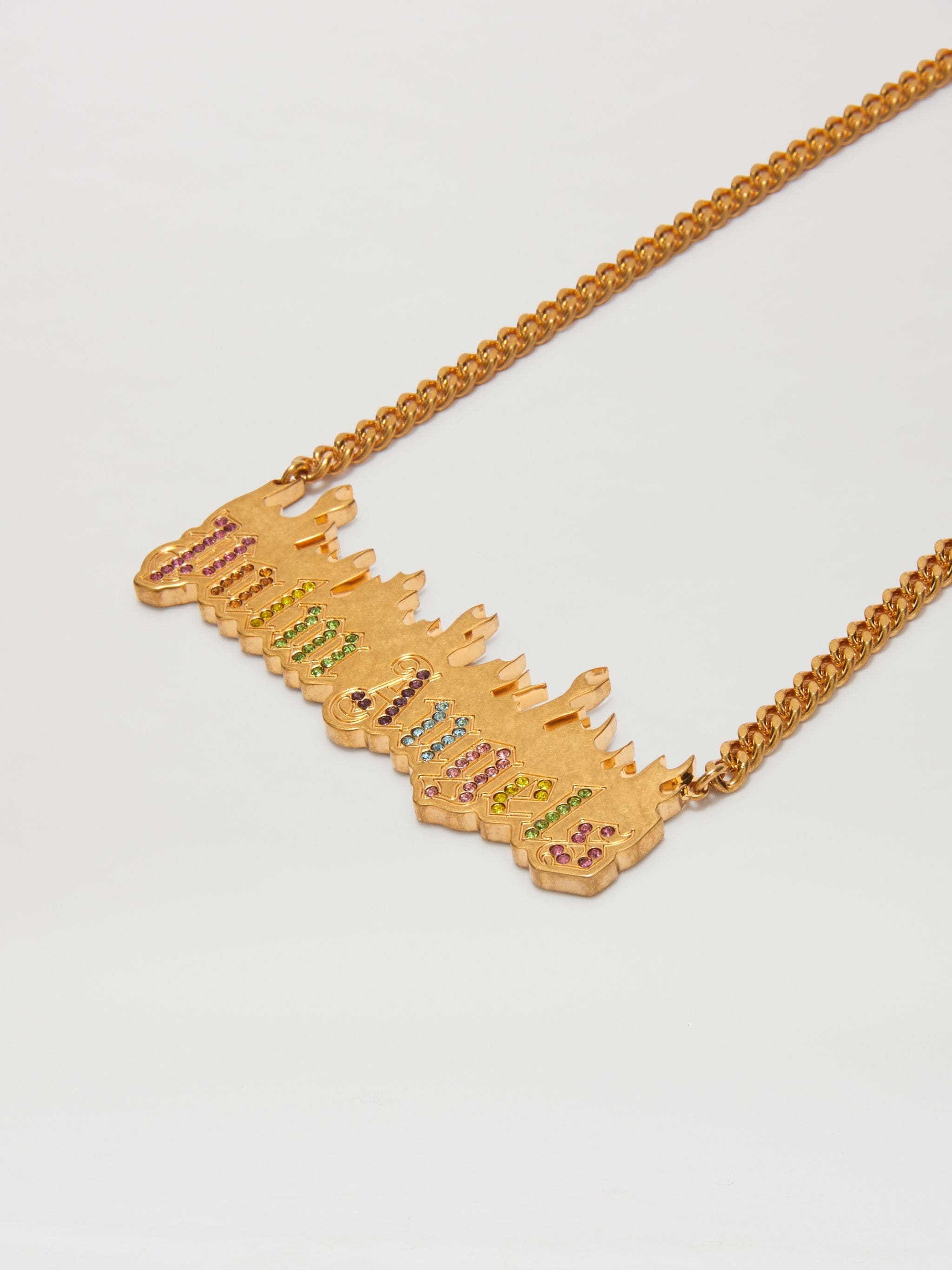 Burning Logo Necklace - 3