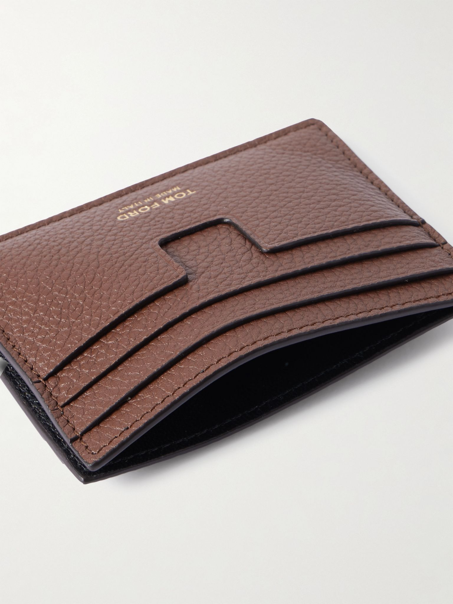 Full-Grain Leather Cardholder Brown - 4