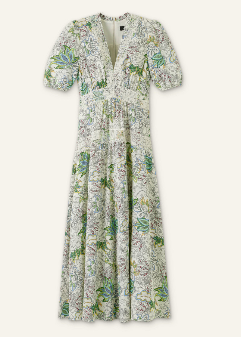 Lace Trim Maxi Dress 7