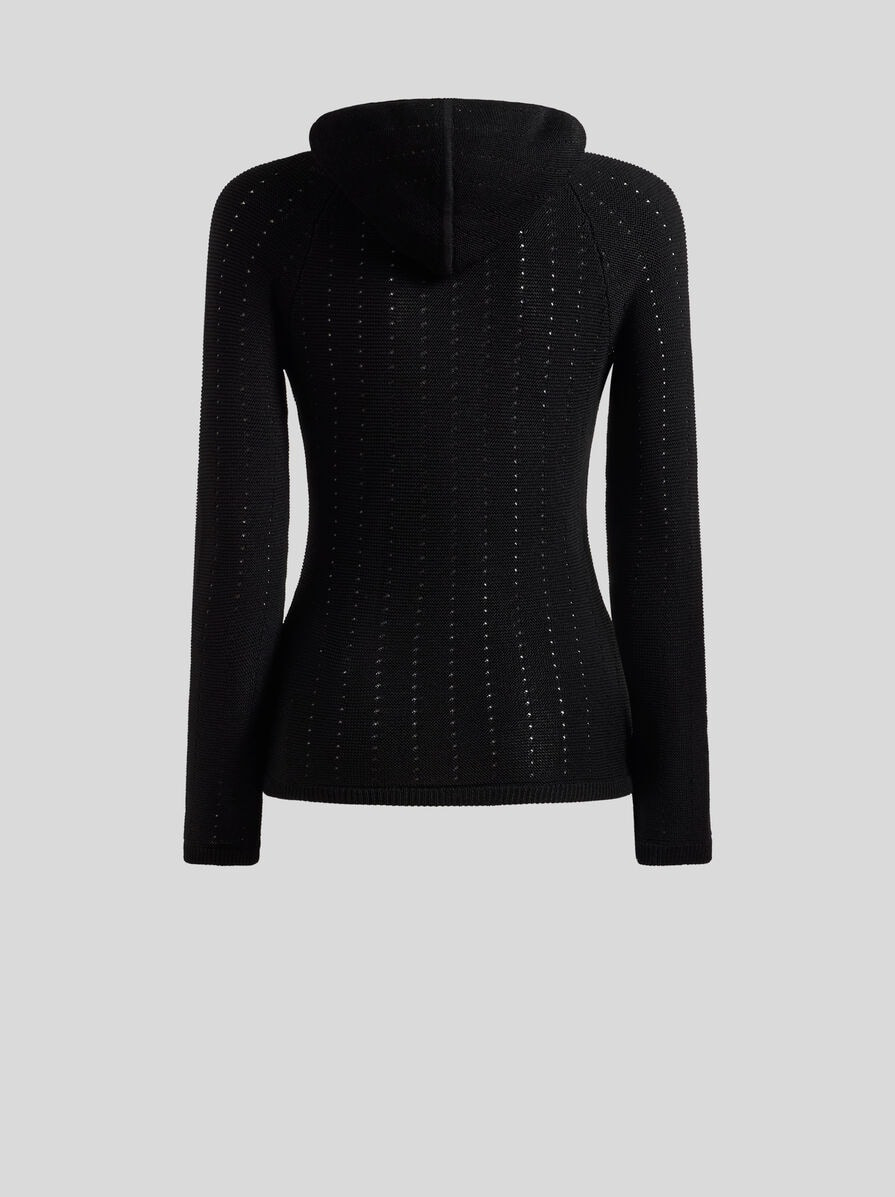 KNIT TOP WITH CROSSOVER AND PUNCHED DETAIL - 6