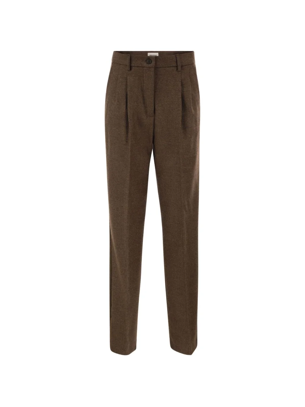 pleated wool trousers - 1