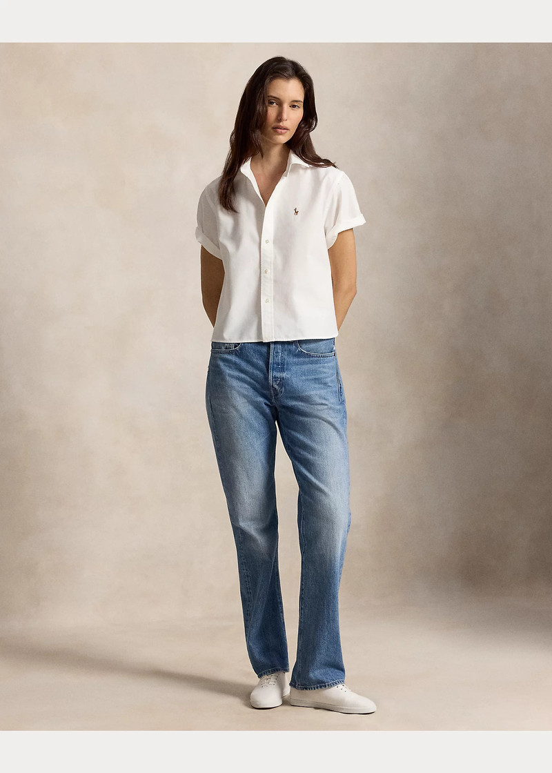 Cotton Oxford Short-Sleeve Shirt 3