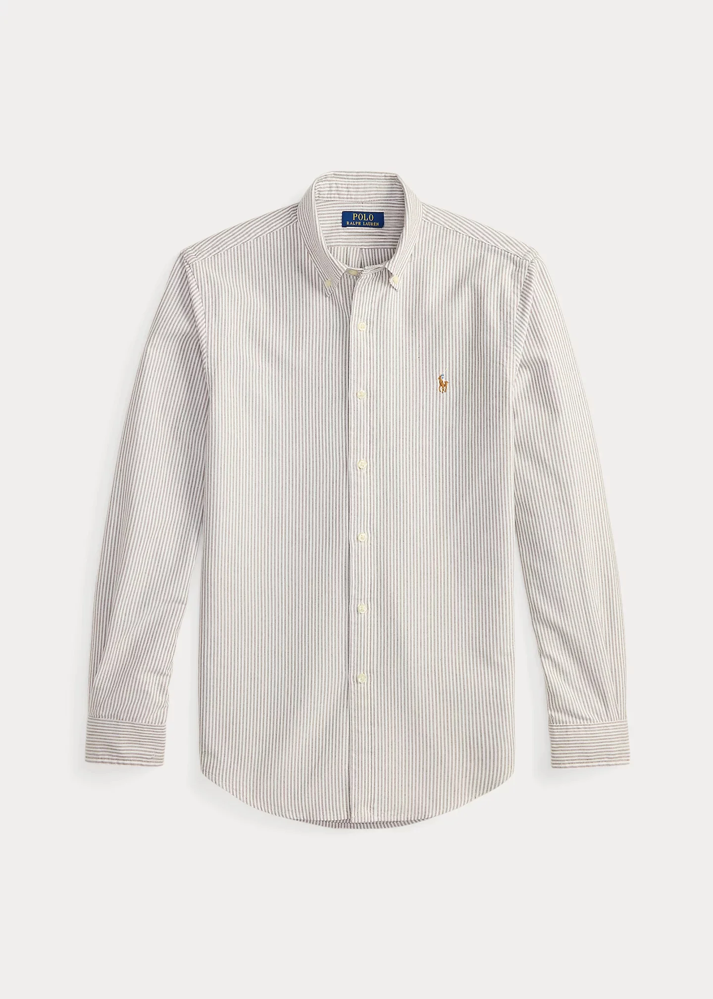 Slim Fit Striped Oxford Shirt - 1