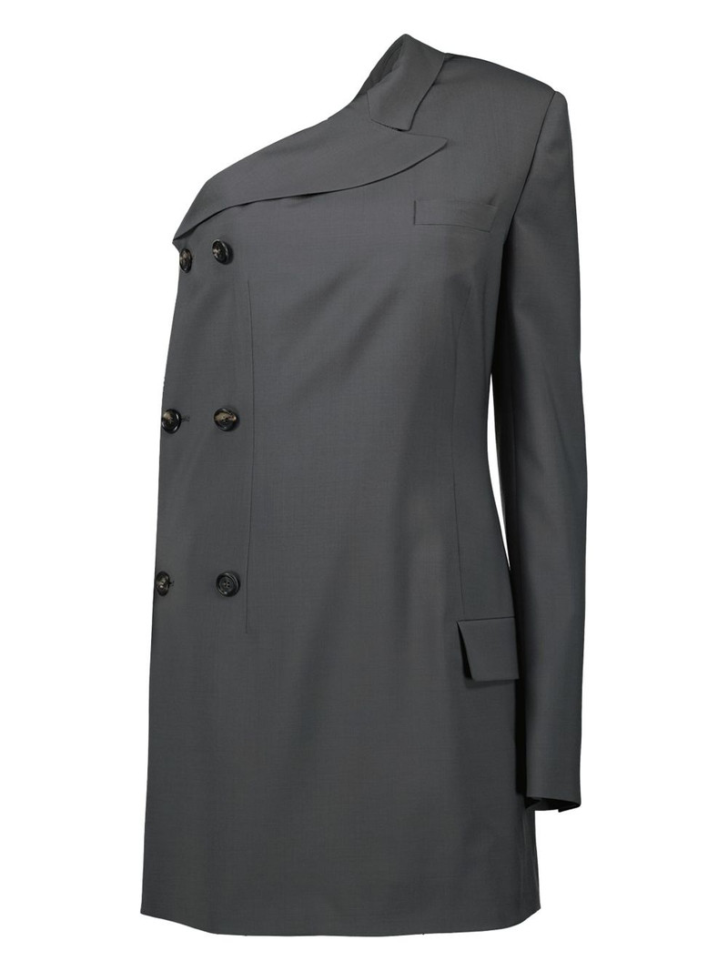 asymmetric-sleeve blazer 1