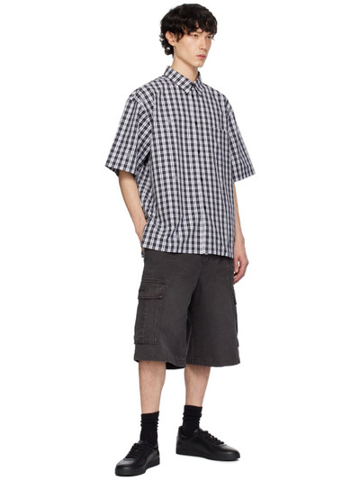 Givenchy Black & White Check Shirt outlook