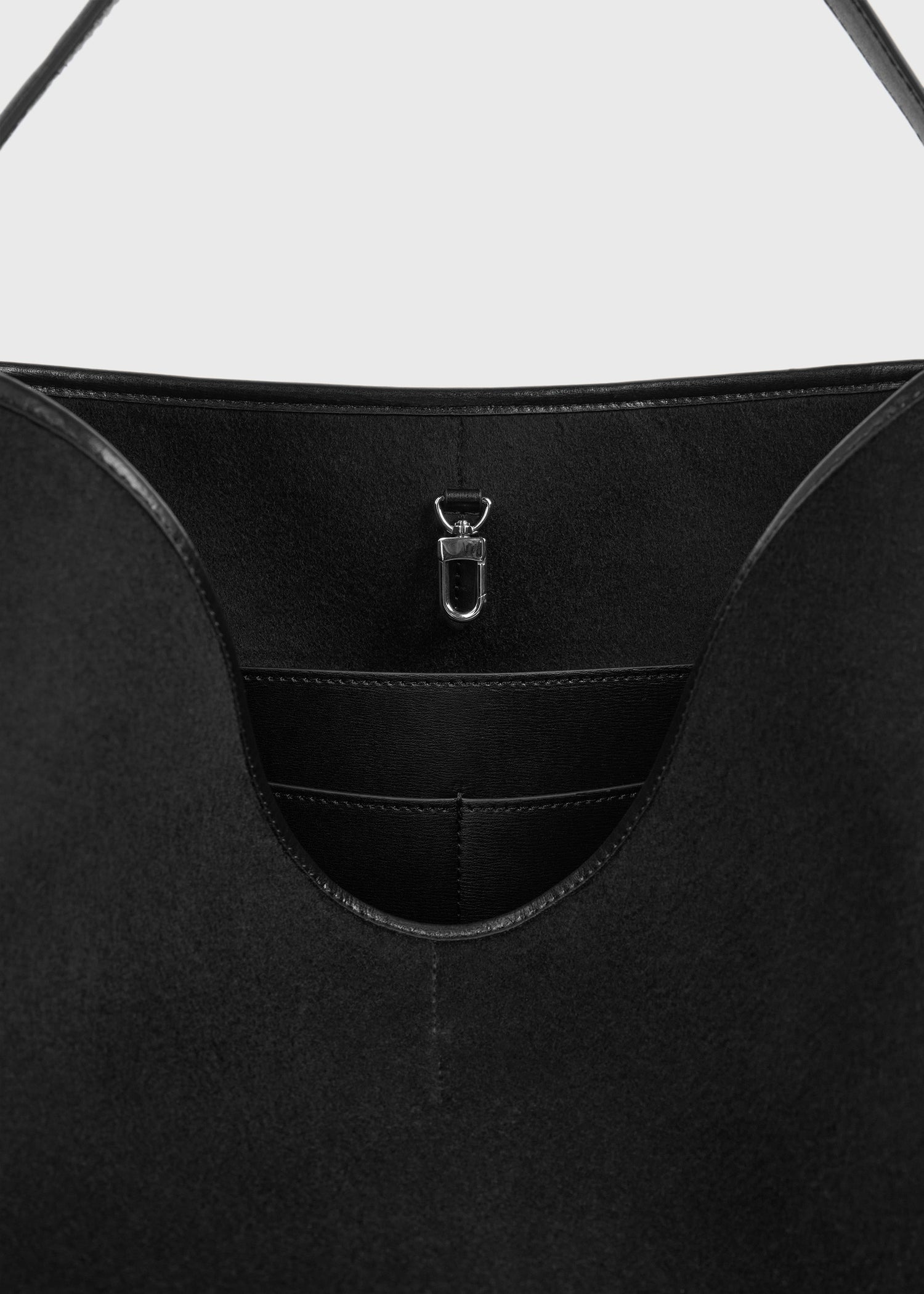 Belted doublé tote black - 6