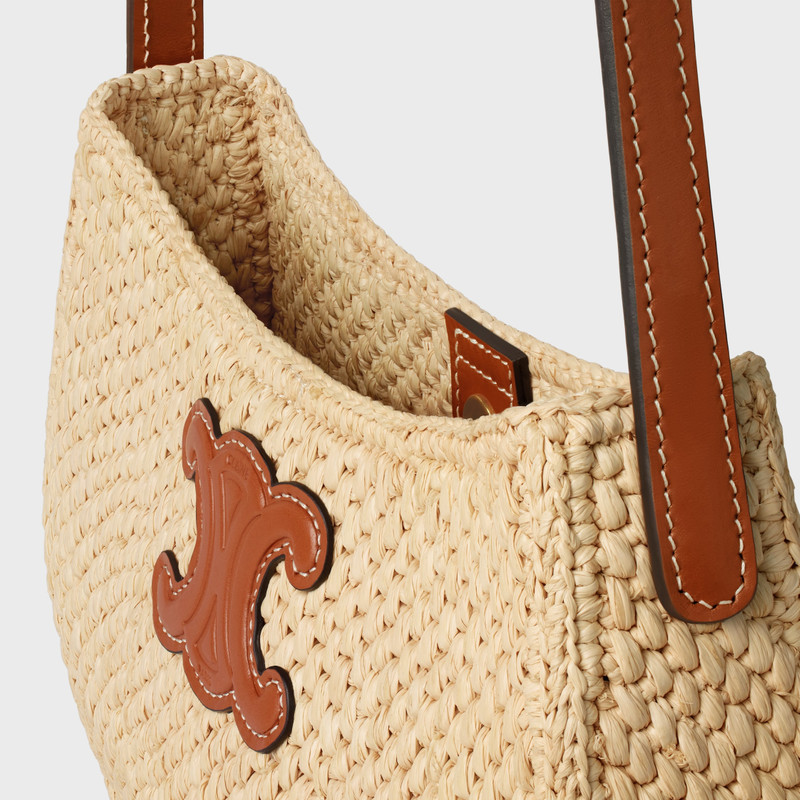 MEDIUM TILLY BAG IN RAFFIA AND CALFSKIN 5