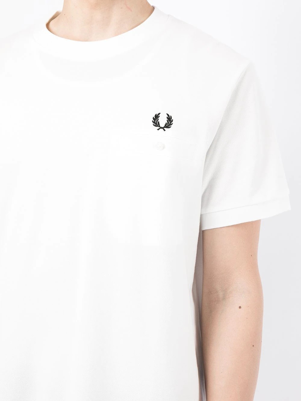 embroidered-logo short-sleeved polo shirt - 5