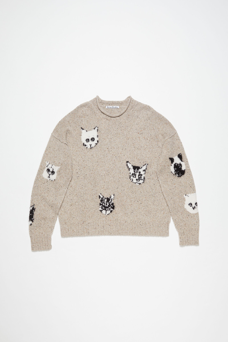 Jacquard jumper - Beige 1