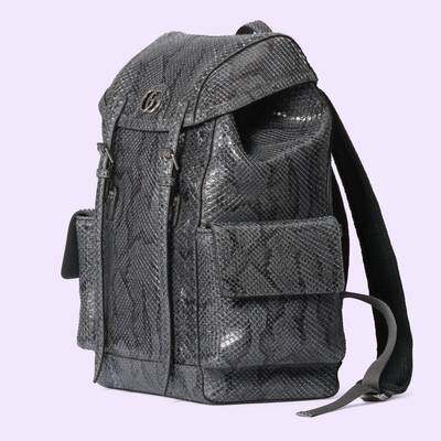 GUCCI Python backpack with Double G outlook
