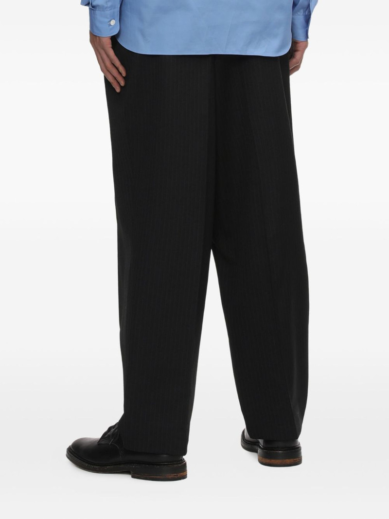 pleated pinstripe trousers 4