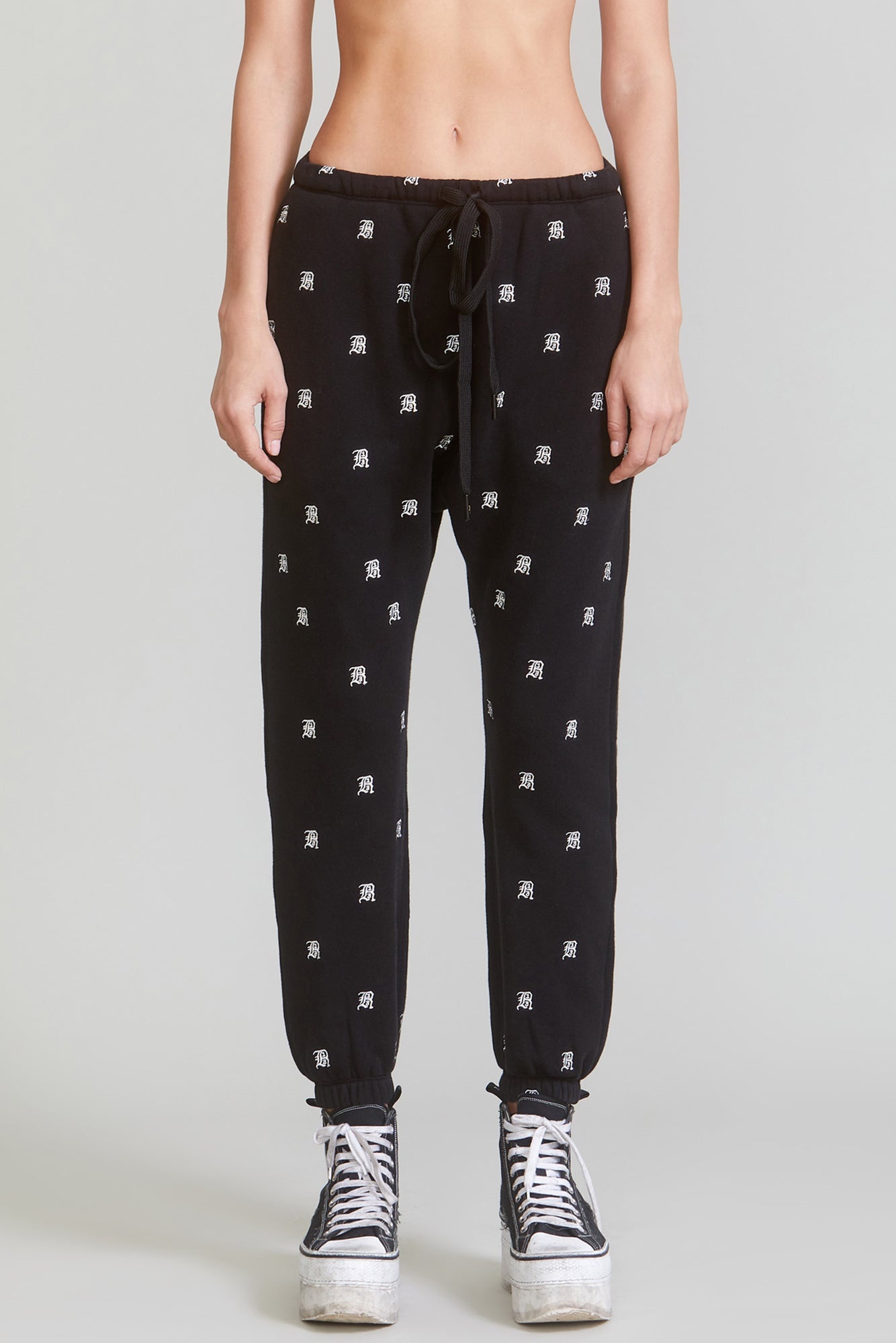 R13 ALLOVER SWEATPANTS - BLACK - 2
