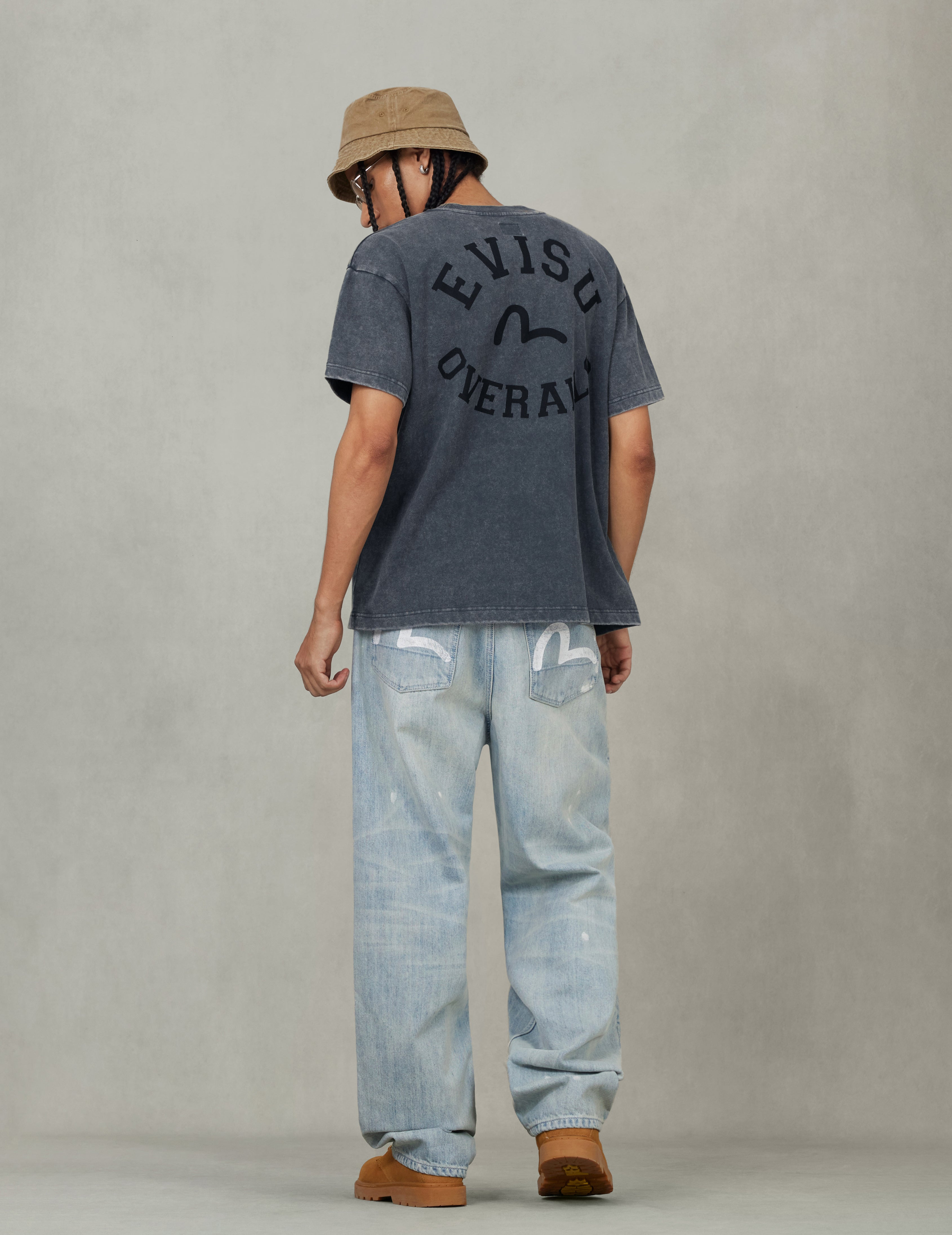 Logo and Seagull Embroidery Relax Fit T-shirt - 6