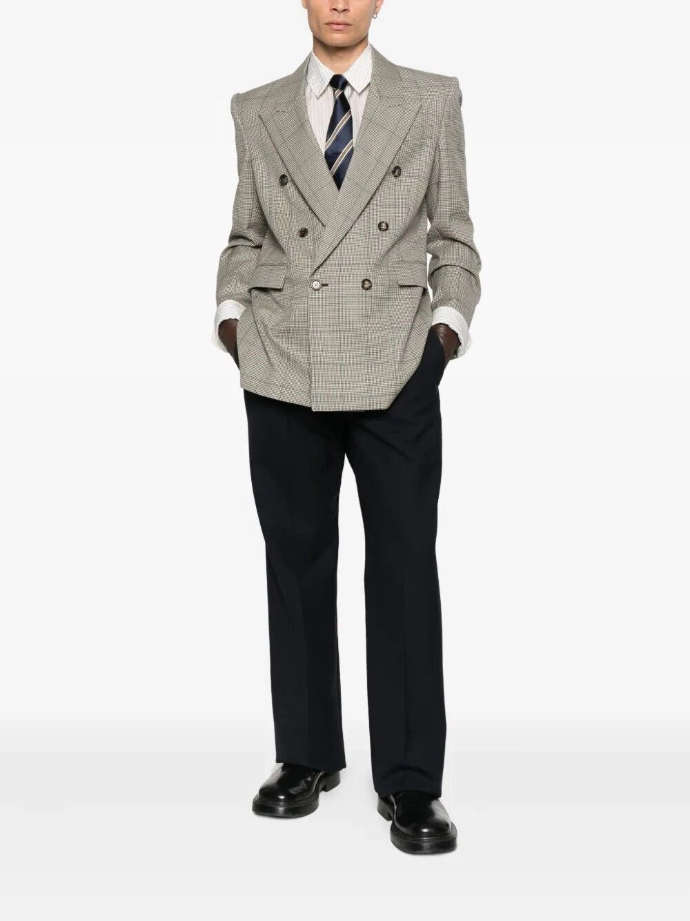 Saint Laurent Men Double-Breasted Blazer - 2