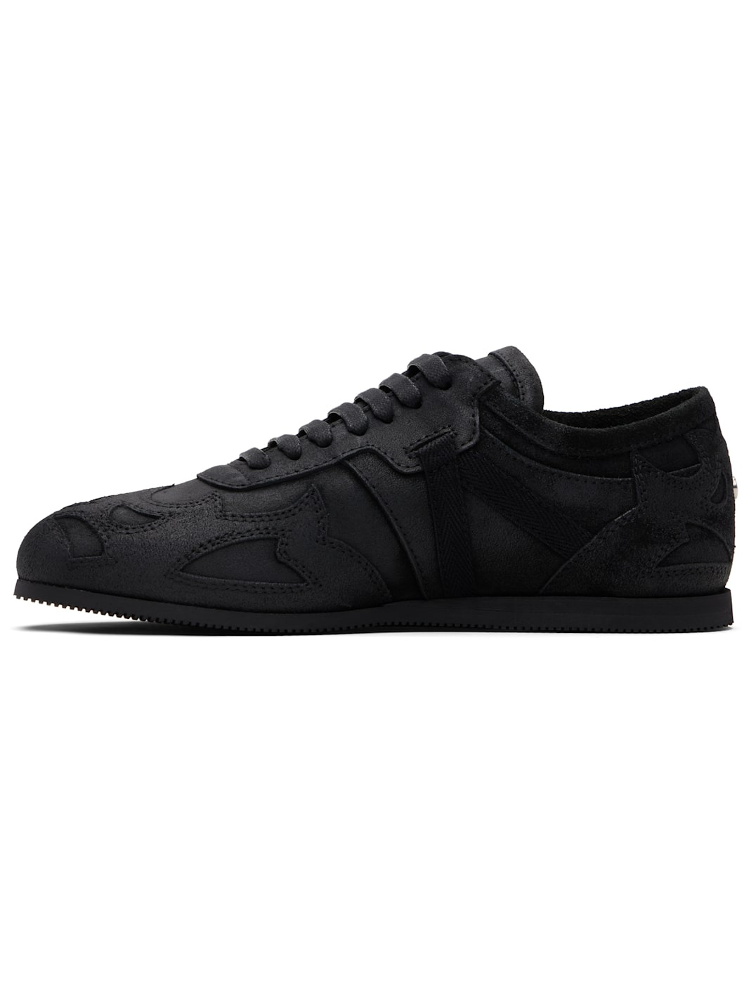 Black Milton Low-Top Boxing Sneakers - 3