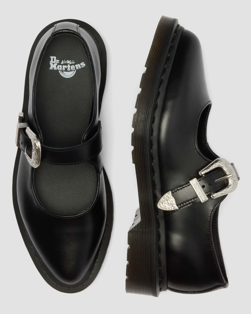 Dr. Martens Elphie Buckle Atlas Mary Jane Leather Shoes outlook