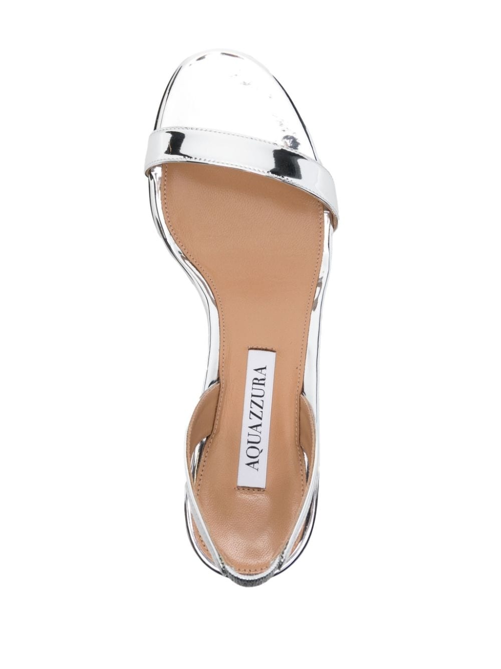 So Nude 50mm metallic sandals - 4