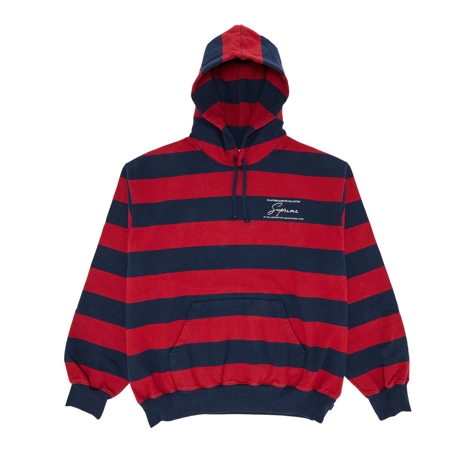 Supreme x Martine Rose Hooded Sweatshirt 'Stripe' - 1