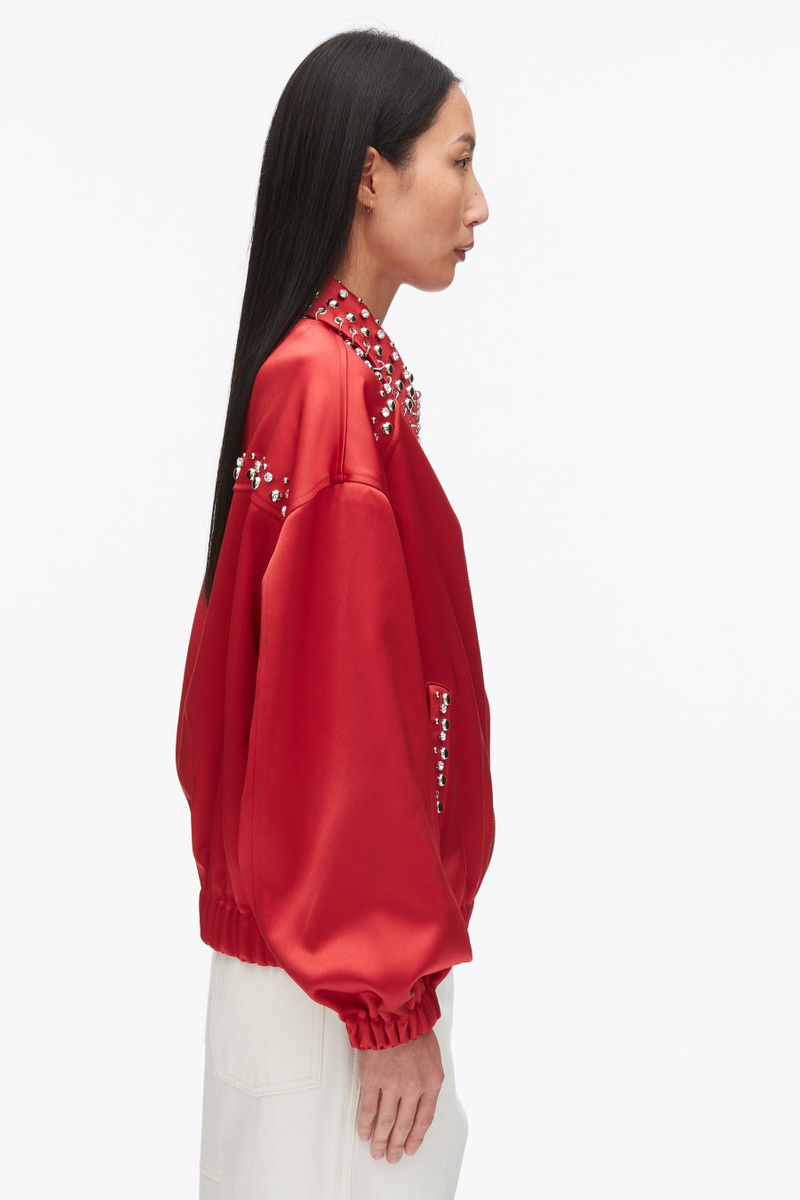 Embellished Structured Satin Jacket 4