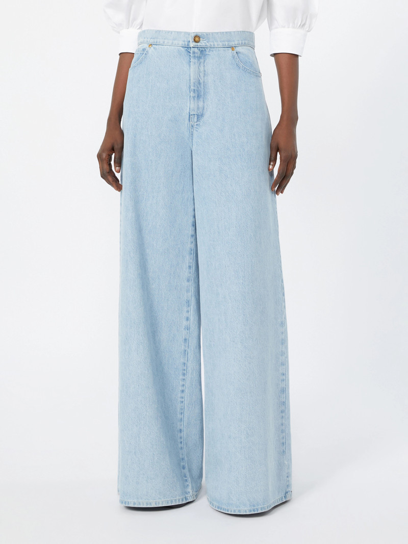 AFFARI Wide leg denim jeans - LIGHT BLUE 3