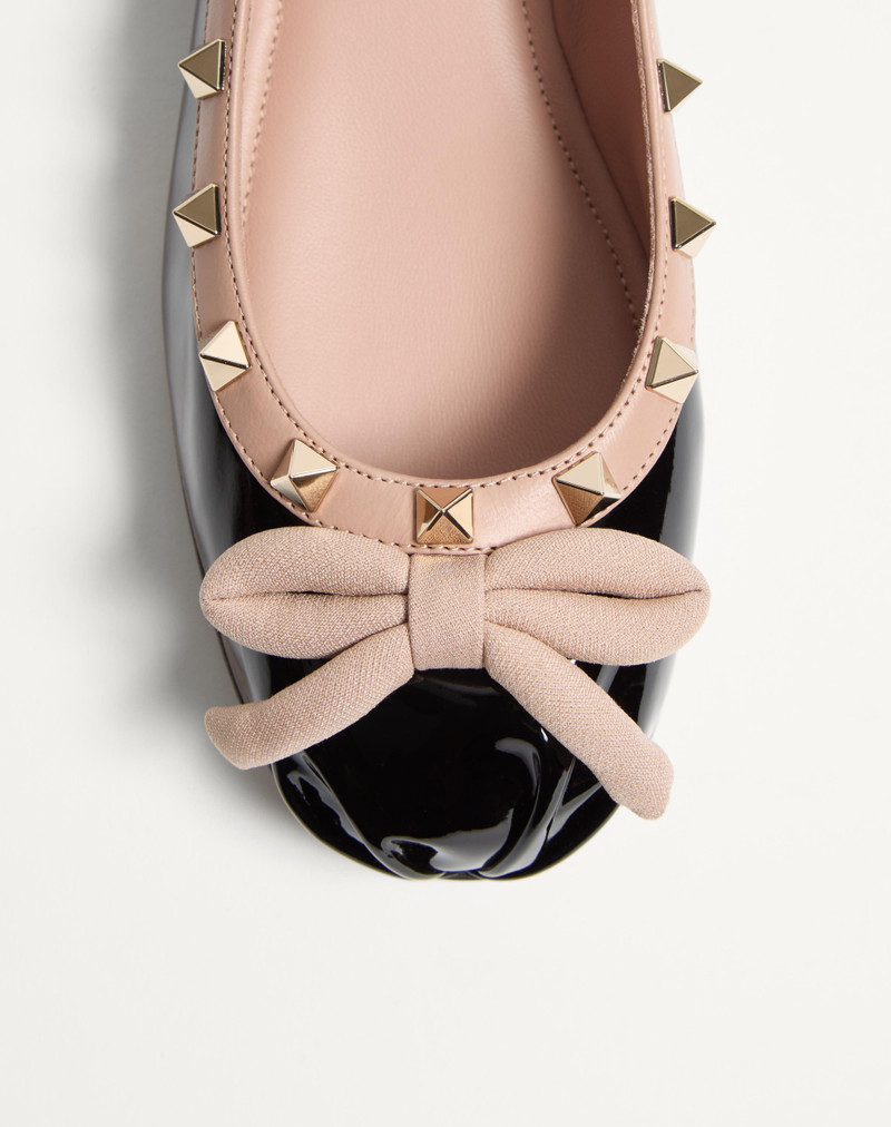 Valentino ROCKSTUD PATENT LEATHER BALLERINA outlook