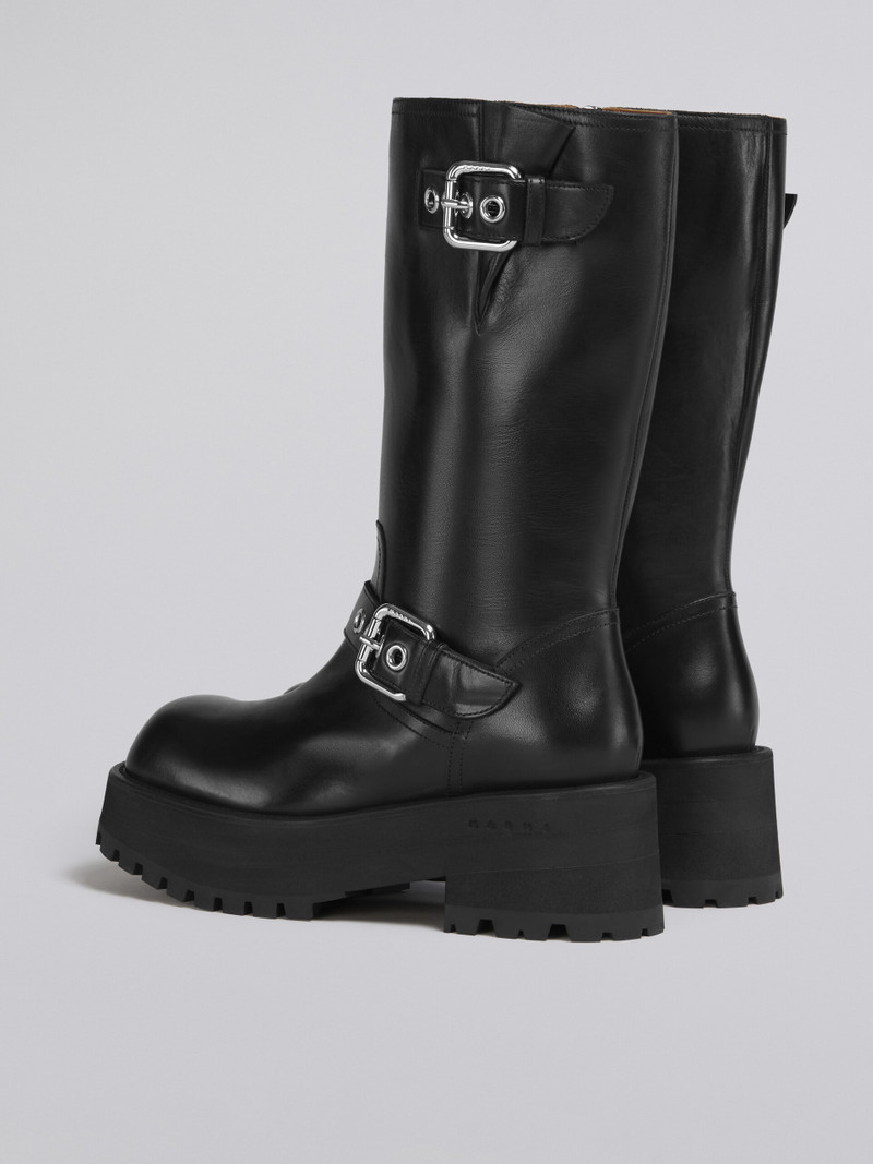 Marni SOFT CALF LEATHER BIKER BOOT outlook