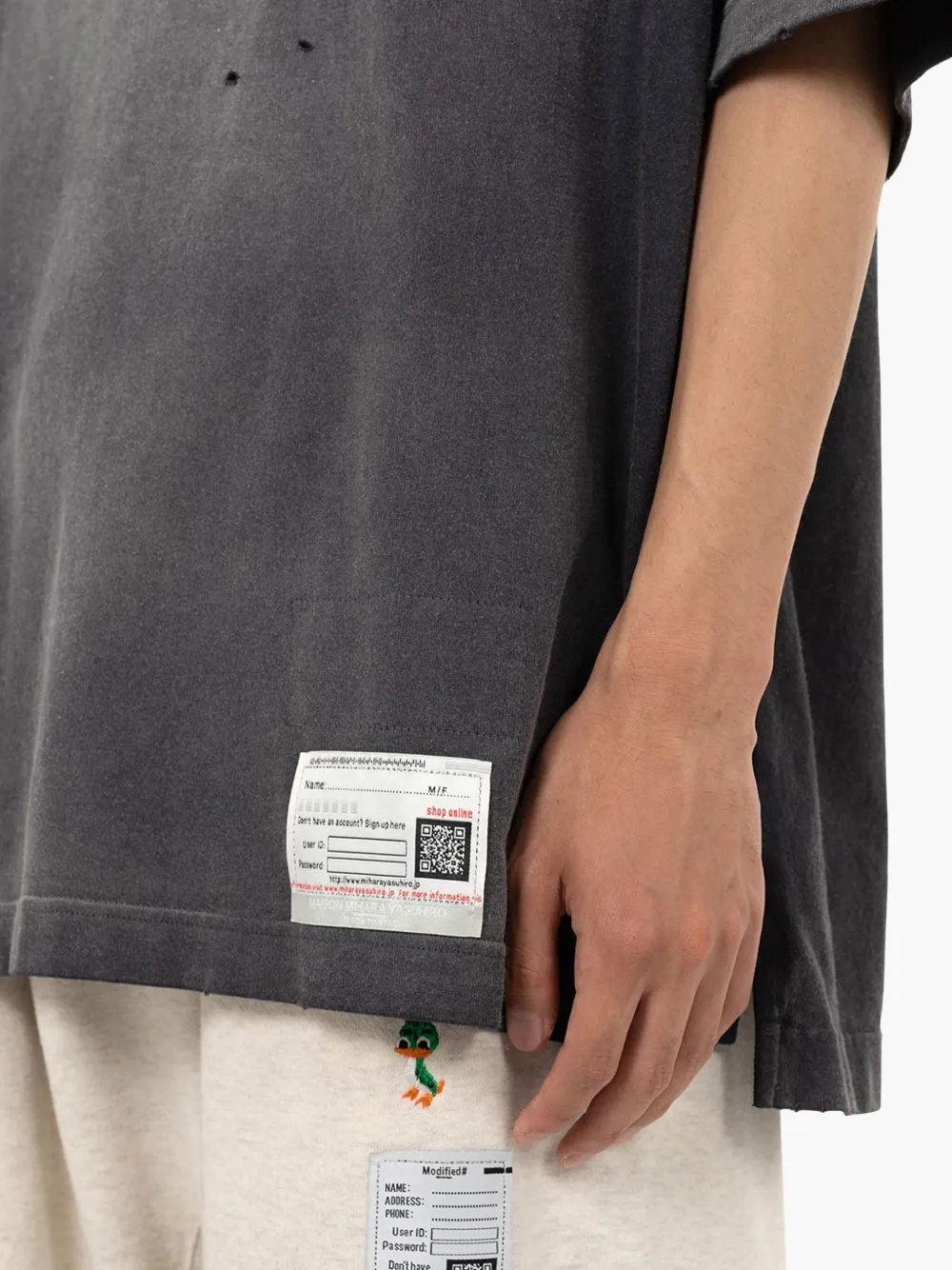 MAISON MIHARA YASUHIRO - Men Sun Faded Tee - 4