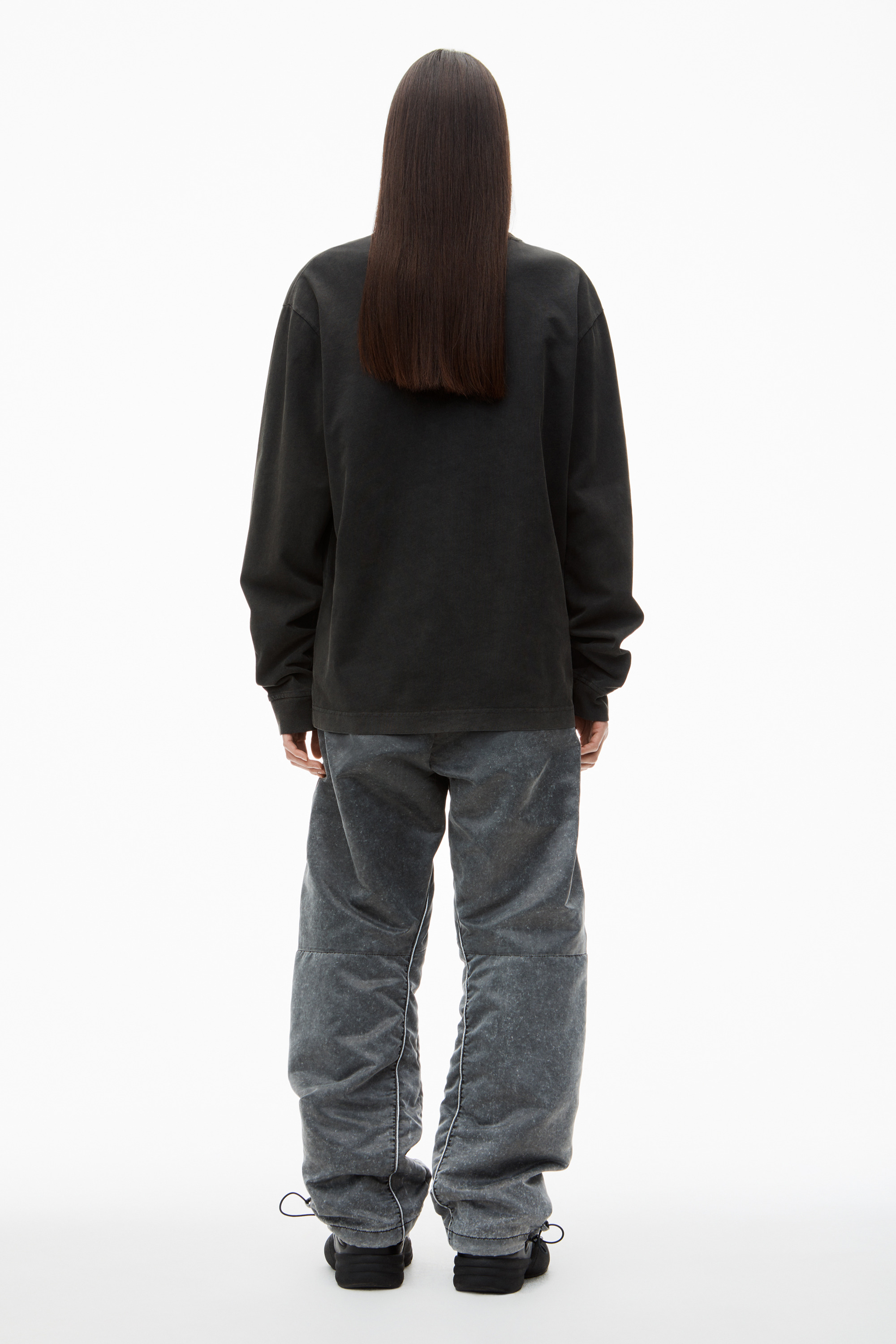 LONG-SLEEVE TEE IN HIGH TWIST JERSEY - 4
